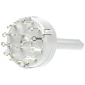 Lorlin 4 Position 3PST Rotary Switch, 150mA Current, Panel Mount, Solder Tab Terminals CK1036