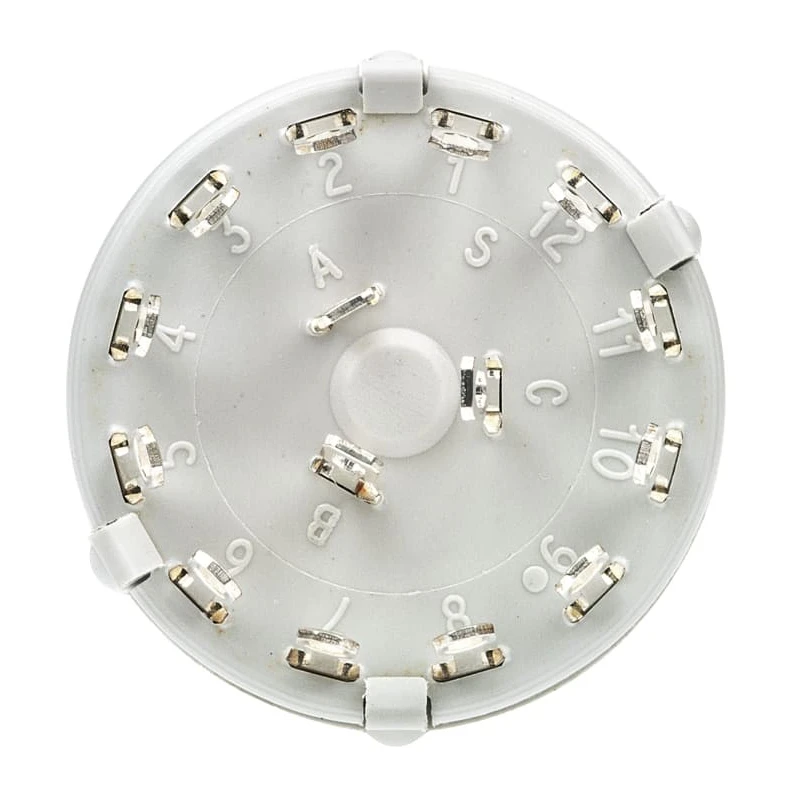 Lorlin 4 Position 3PST Rotary Switch, 150mA Current, Panel Mount, Solder Tab Terminals CK1036