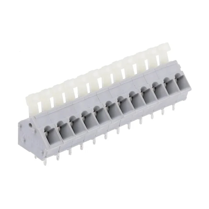 WAGO 256 Series PCB Terminal Block, 12-Contact, 5.08 mm Pitch, 16A, 250V, Grey 256 412