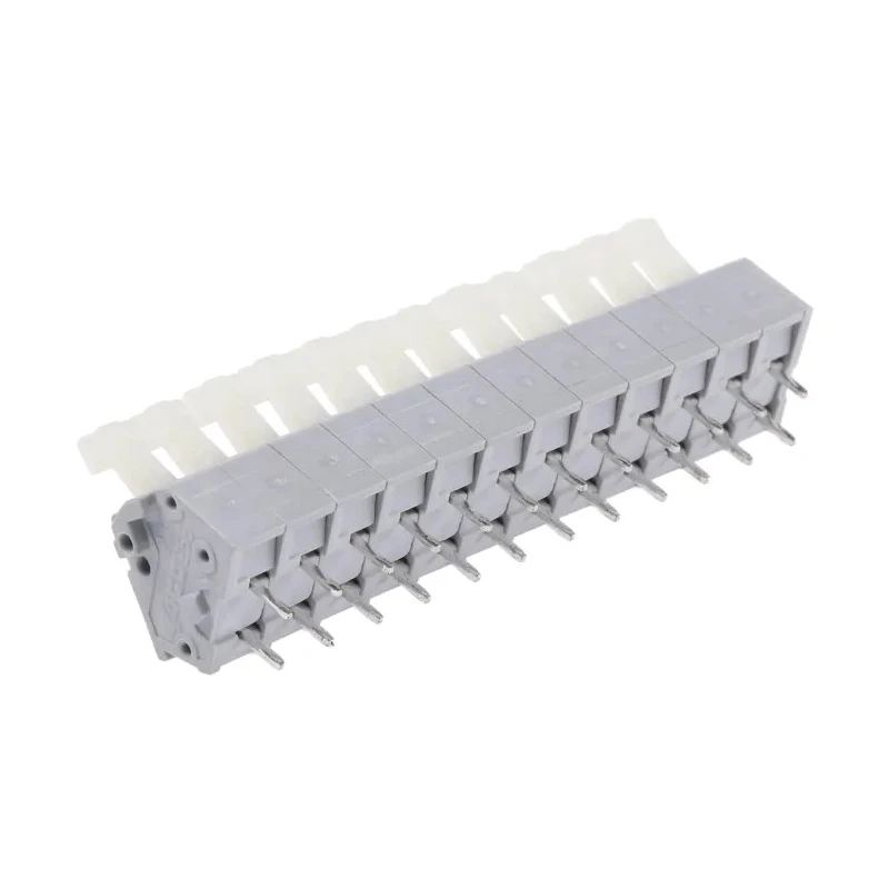 WAGO 256 Series PCB Terminal Block, 12-Contact, 5.08 mm Pitch, 16A, 250V, Grey 256 412