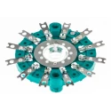 NSF MU-MA 12 Position SP12T Rotary Switch 150mA, Panel Mount, Zinc Plated Housing SP12T