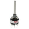 TE Connectivity 6 Position DPST Rotary Switch, Momentary/Latching, 400mA, 20V AC/DC, Solder Terminal MRJE2604