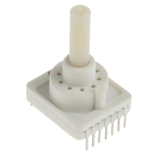 C & K 10 Position SPST Rotary Switch, 150mA, Through Hole PCB Mount Thermoplastic Housing RTAP4ES10M25NS