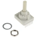 C & K 10 Position SPST Rotary Switch, 150mA, Through Hole PCB Mount Thermoplastic Housing RTAP4ES10M25NS