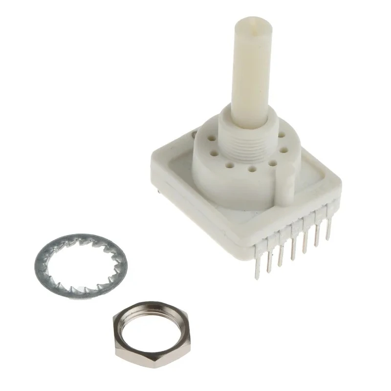 C & K 10 Position SPST Rotary Switch, 150mA, Through Hole PCB Mount Thermoplastic Housing RTAP4ES10M25NS