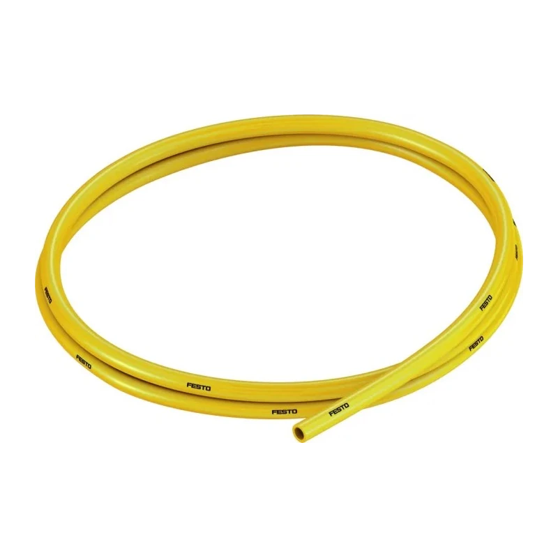 Festo Compressed Air Pipe Yellow Polyurethane 6 mm 50 m PUN-H-6X1-GE