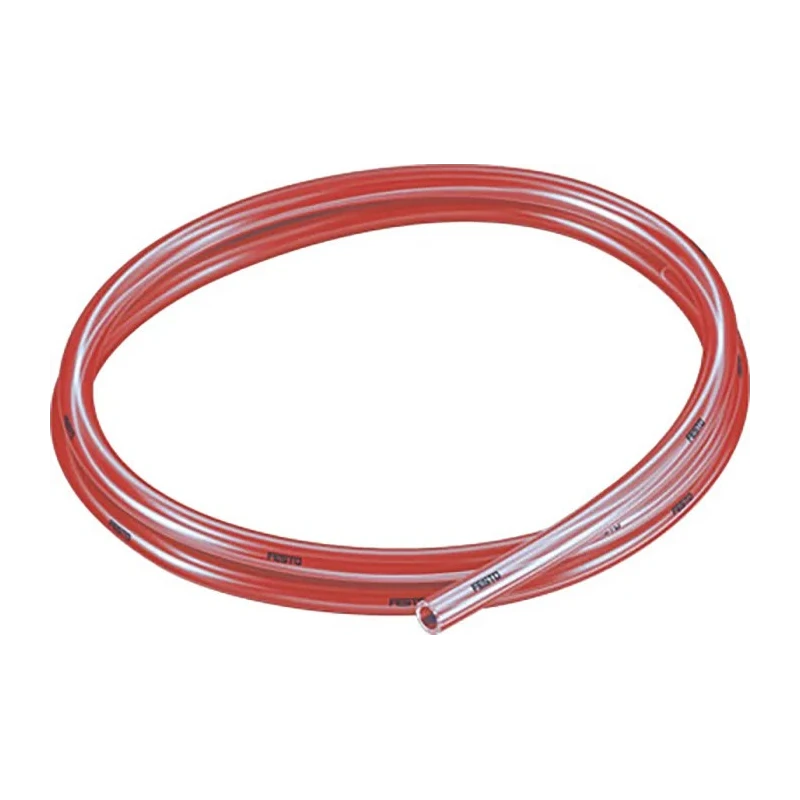 Festo Compressed Air Pipe Red Polyurethane 8 mm Outside Diameter 5.7 mm Inside Diameter 50 m Length 10 bar PUN-H-8X1,25-TRT