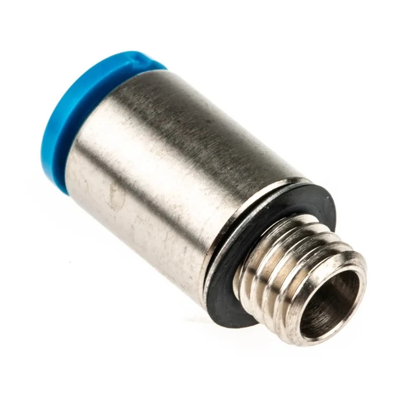 Festo Pneumatic Fitting 6mm Push-In, Male Thread M7, Nickel-Plated Brass QSM-M7-6-I-R