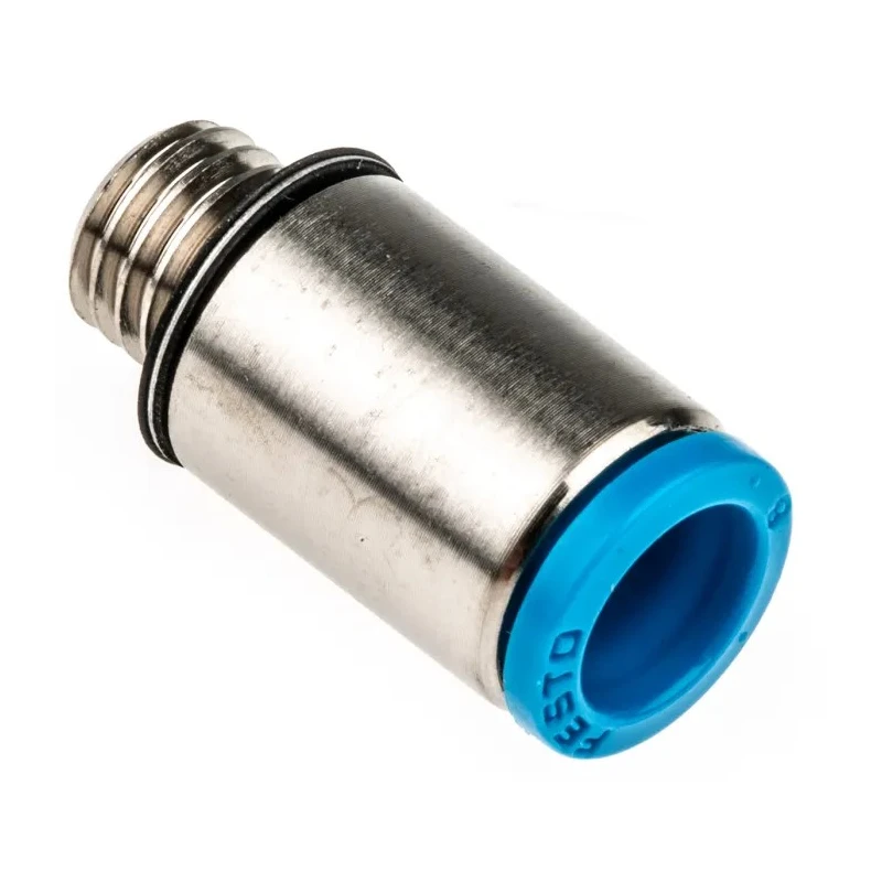 Festo Pneumatic Fitting 6mm Push-In, Male Thread M7, Nickel-Plated Brass QSM-M7-6-I-R