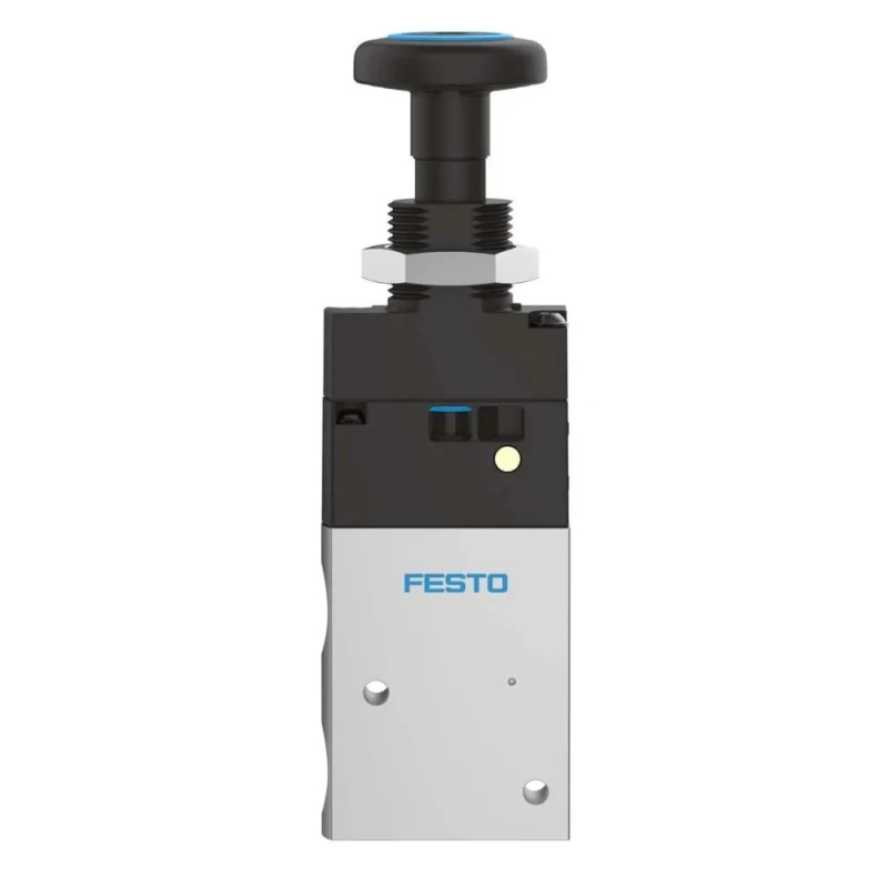 Festo Push Button Pneumatic Manual Control Valve VHEF Series, G 1/4 Thread, 3/2 Way, Aluminium Alloy VHEF-PTC-M32-M-G14
