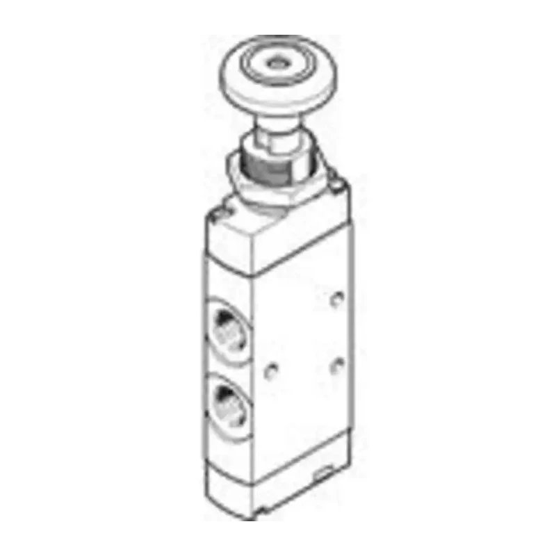 Festo Push Button Pneumatic Manual Control Valve , G 1/8 Thread, 10 bar Pressure, Aluminium Alloy Body VHEF-P-B52-G18