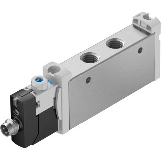 Festo 5/2 Solenoid Valve G 1/8 Aluminium Alloy Body 24V DC 8 Bar VUVG-L14-M52-AT-G18-1R8L