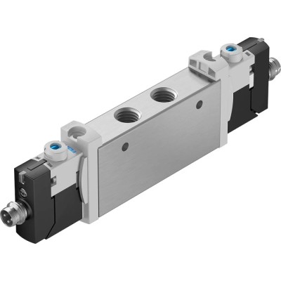 Festo Pneumatic Solenoid Valve 3/2 Way G 1/8 Port 24V DC Aluminium Alloy Body VUVG-L14-T32C-AT-G18-1R8L