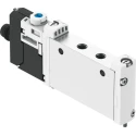 Festo 5/2 Solenoid Valve, Metric Port M5, 24V DC, Aluminium Alloy Body, VUVG-L10-M52-RT-M5-1R8L