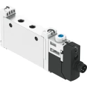 Festo 5/2 Solenoid Valve, Metric Port M5, 24V DC, Aluminium Alloy Body, VUVG-L10-M52-RT-M5-1R8L