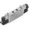 Festo Pneumatic Solenoid Valve 5/2, G 1/8 Port, Aluminium Alloy Body, 24V DC, 1W Solenoid Power, 8 VUVG-L14-B52-T-G18-1R8L