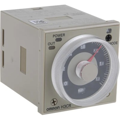 Omron Multifunction DIN Rail, Panel Mount Timer Relay 2-Contact 48 V dc, 24V/48V ac, 0.05 s to 300 h H3CR