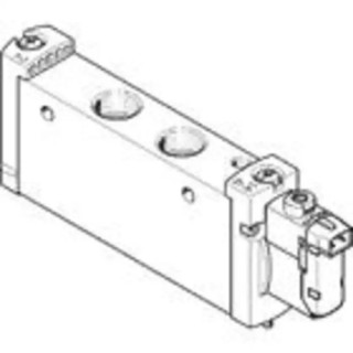 Festo Pneumatic 5/2 Way Monostable Solenoid Valve 24V dc Aluminium Alloy Body VUVG-L18-M52-RT-G14-1H2L-W1