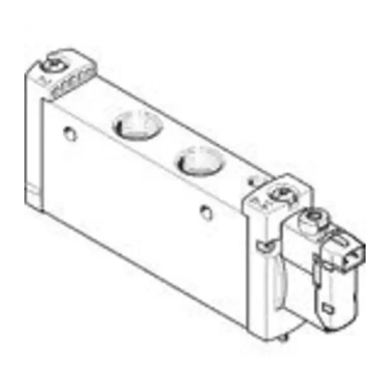 Festo Pneumatic 5/2 Way Monostable Solenoid Valve 24V dc Aluminium Alloy Body VUVG-L18-M52-RT-G14-1H2L-W1