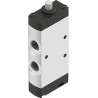 Festo Plunger Pneumatic Manual Control Valve 5/2, G 1/4 Port, Aluminium Alloy Body, Max Pressure 10 bar VMEF-S-M52-M-G14
