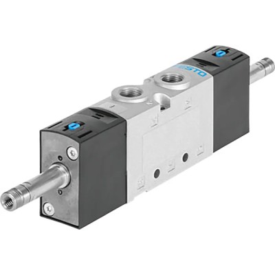 Festo Pneumatic Solenoid Valve 5/2, Single Solenoid, Port Size 1/4 in, Maximum Operating Pressure 10 VUVS-LT25-B52-D-G14-F8