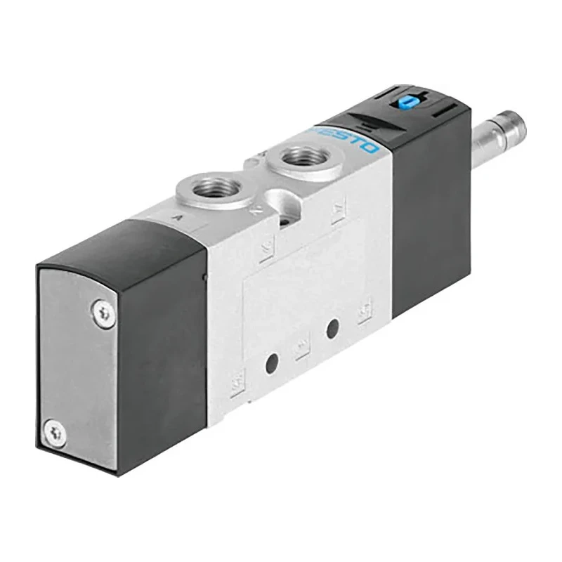 Festo Pneumatic Solenoid Valve 5/2 Function G1/4 Port Die Cast Aluminium Body 10 bar Max Pressure VUVS-LT25-M52-MD-G14-F8