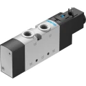 Festo Pneumatic Solenoid Valve 5/2 Function G1/4 Port Die Cast Aluminium Body 10 bar Max Pressure VUVS-LT25-M52-MD-G14-F8