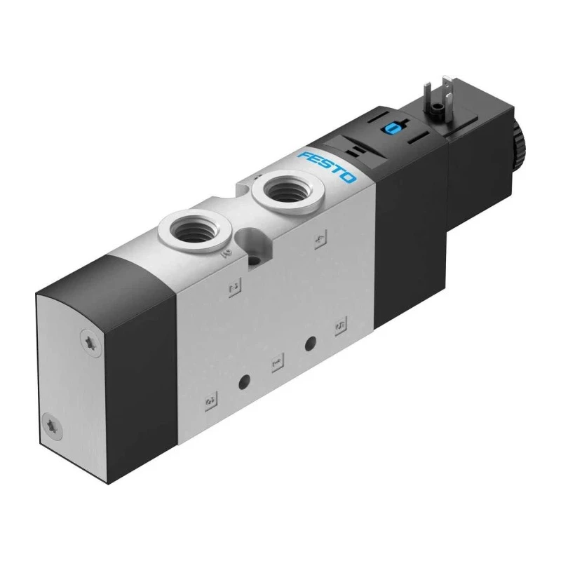 Festo Pneumatic Solenoid Valve 5/2 Function G1/4 Port Die Cast Aluminium Body 10 bar Max Pressure VUVS-LT25-M52-MD-G14-F8