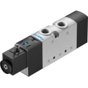 Festo Pneumatic Solenoid Valve 5/2 Function G1/4 Port Die Cast Aluminium Body 10 bar Max Pressure VUVS-LT25-M52-MD-G14-F8