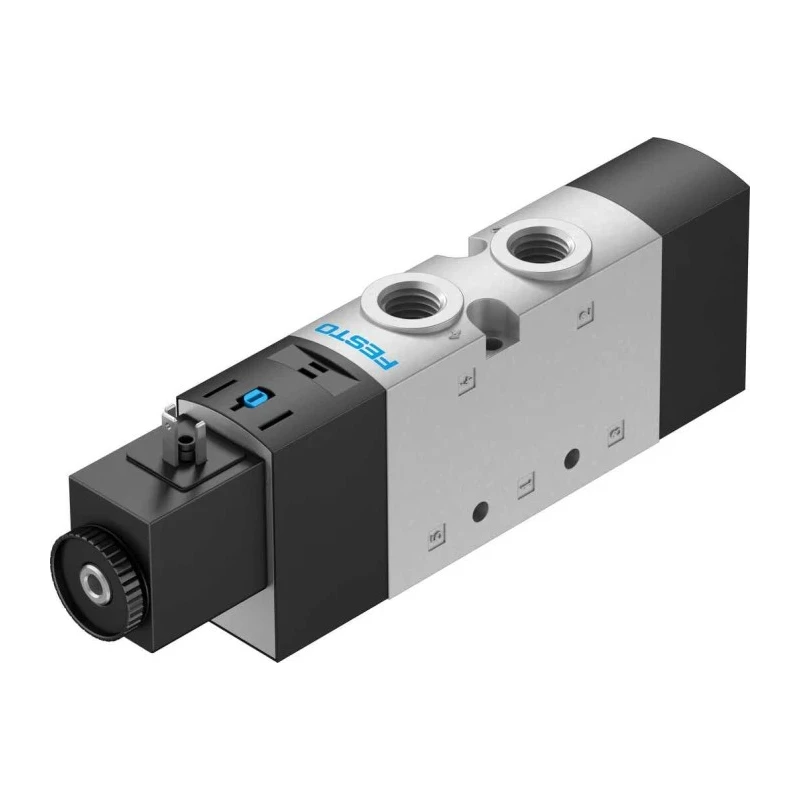Festo Pneumatic Solenoid Valve 5/2 Function G1/4 Port Die Cast Aluminium Body 10 bar Max Pressure VUVS-LT25-M52-MD-G14-F8
