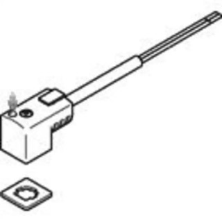 Festo Plug Connector for VUVB Solenoid Valve 24V DC Power Supply with LED KMEB-3-24-2.5-LED
