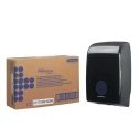 Aquarius Plastic Black Wall Folded Towel Paper Towel Dispenser 265 mm x 136 mm x 265 mm 7171