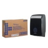 Aquarius Plastic Black Wall Folded Towel Paper Towel Dispenser 265 mm x 136 mm x 265 mm 7171