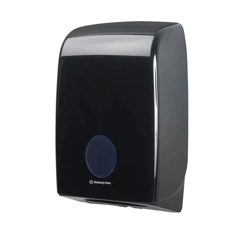 Aquarius Plastic Black Wall Folded Towel Paper Towel Dispenser 265 mm x 136 mm x 265 mm 7171