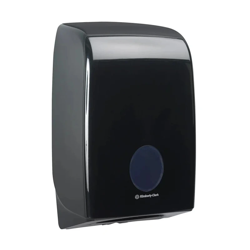 Aquarius Plastic Black Wall Folded Towel Paper Towel Dispenser 265 mm x 136 mm x 265 mm 7171