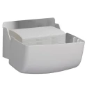 Aquarius Plastic White Wall Folded Paper Towel Dispenser 159 mm x 287 mm x 142 mm 6956