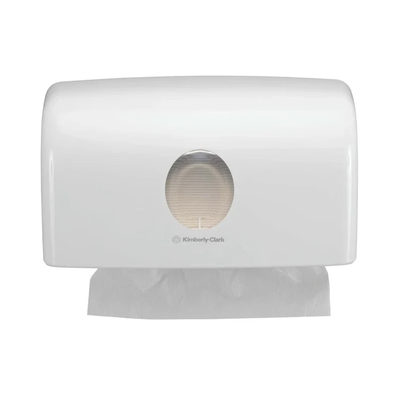 Aquarius Plastic White Wall Folded Paper Towel Dispenser 159 mm x 287 mm x 142 mm 6956