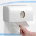 Aquarius Plastic White Wall Folded Paper Towel Dispenser 159 mm x 287 mm x 142 mm 6956