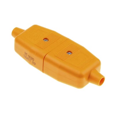 Masterplug 2 Pole Cable Main In-Line Connector Male/Female, 10A, 240V NC102O