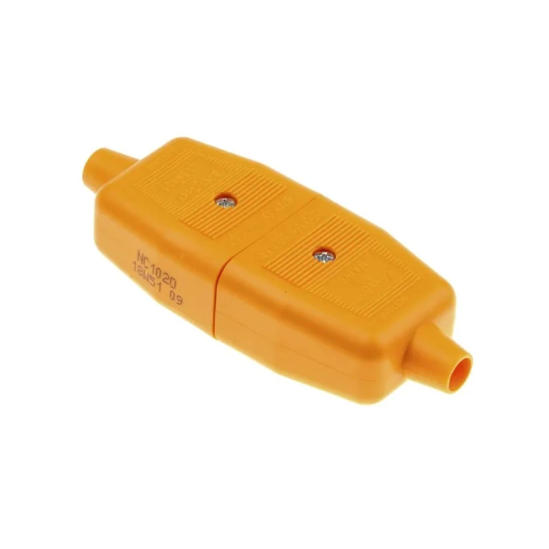 Masterplug 2 Pole Cable Main In-Line Connector Male/Female, 10A, 240V NC102O