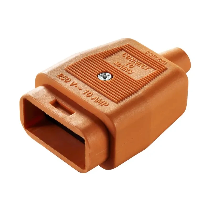 Masterplug 2 Pole Cable Main In-Line Connector Male/Female, 10A, 240V NC102O