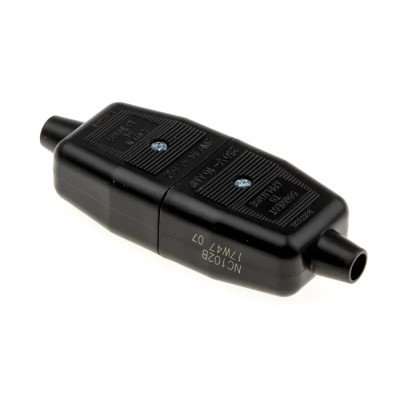 Masterplug 2 Pole Cable Main In-Line Connector Male/Female 240V 10A NC102B