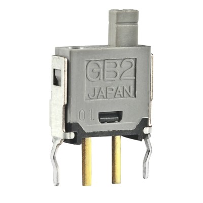 NKK Switches GB Series Push Button Switch Off-On Through Hole SPST 28V dc/ac GB215AB
