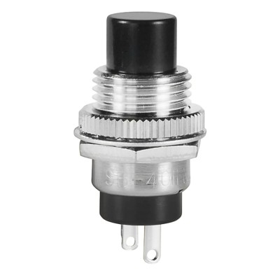 NKK Switches SB Series Push Button Switch On-Off Panel Mount 12.5 mm Cutout 1 NC 125 V SB4011NCM