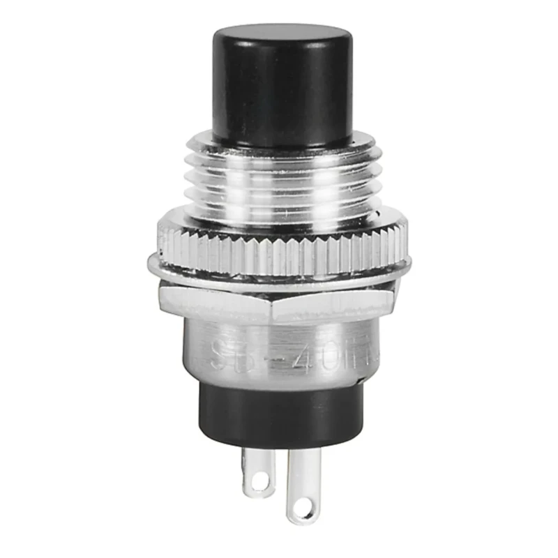 NKK Switches SB Series Push Button Switch On-Off Panel Mount 12.5 mm Cutout 1 NC 125 V SB4011NCM