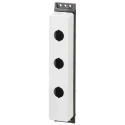 Eaton M22 Push Button Enclosure 3 Hole 22 mm Diameter 43x44x244 mm 197233 M22-FI3