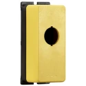Eaton Yellow Plastic M22 Push Button Enclosure 22 mm Diameter 1 Hole IP67 IP69K CE Rated 197231 M22-FIY1