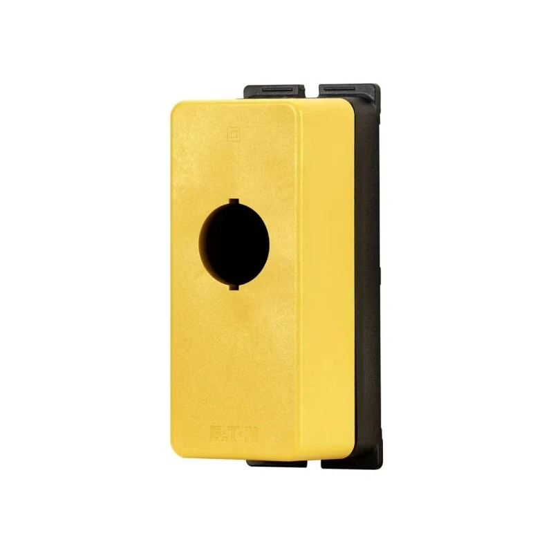 Eaton Yellow Plastic M22 Push Button Enclosure 22 mm Diameter 1 Hole IP67 IP69K CE Rated 197231 M22-FIY1