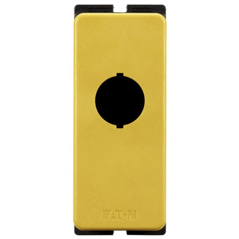 Eaton Yellow Plastic M22 Push Button Enclosure 22 mm Diameter 1 Hole IP67 IP69K CE Rated 197231 M22-FIY1