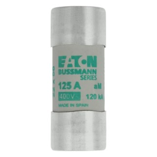 Eaton 125A AM Ceramic Cartridge Fuse 22 x 58 mm, 400V AC, Time-Delay C22M125